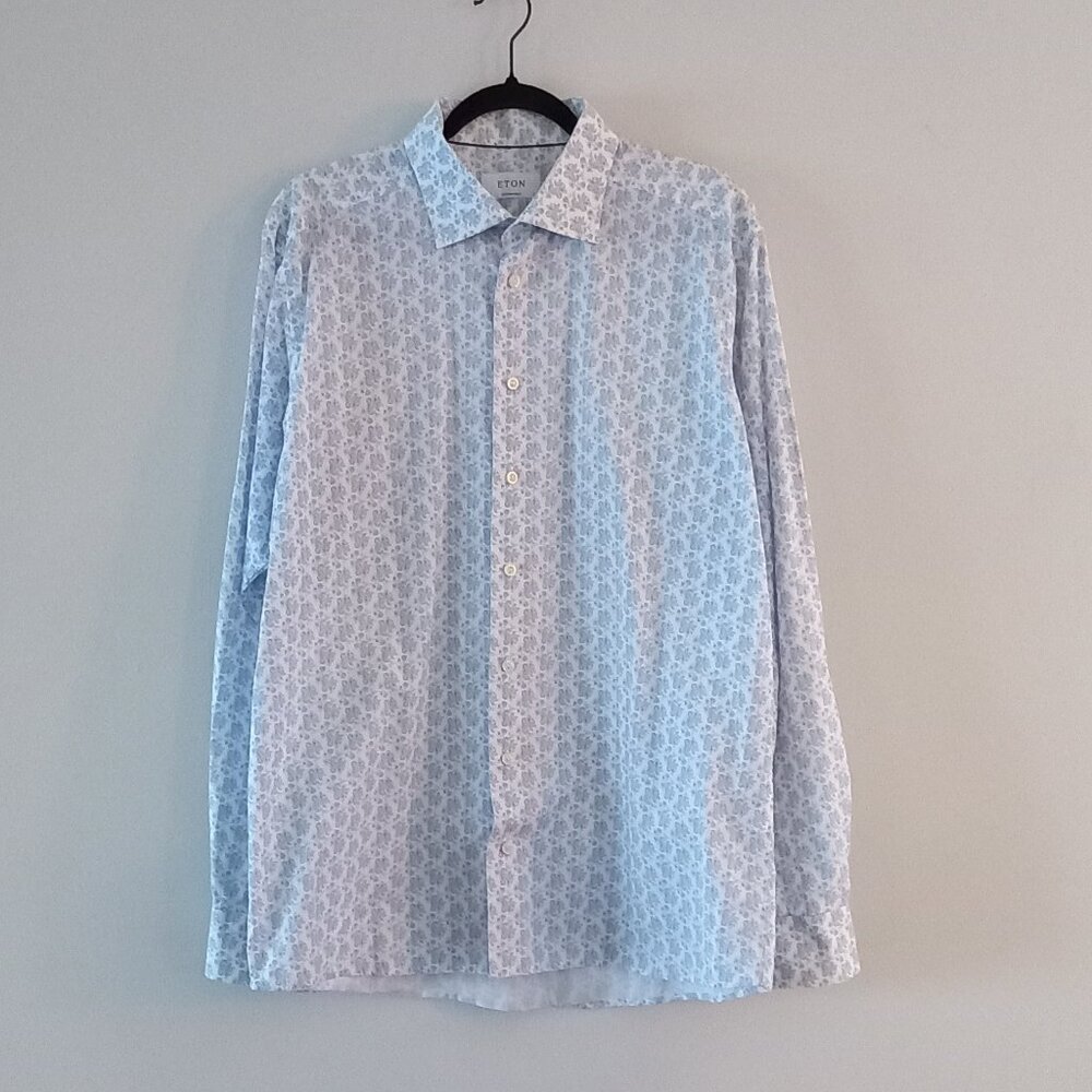 ETON 100% cotton dress shirt with paisley pattern